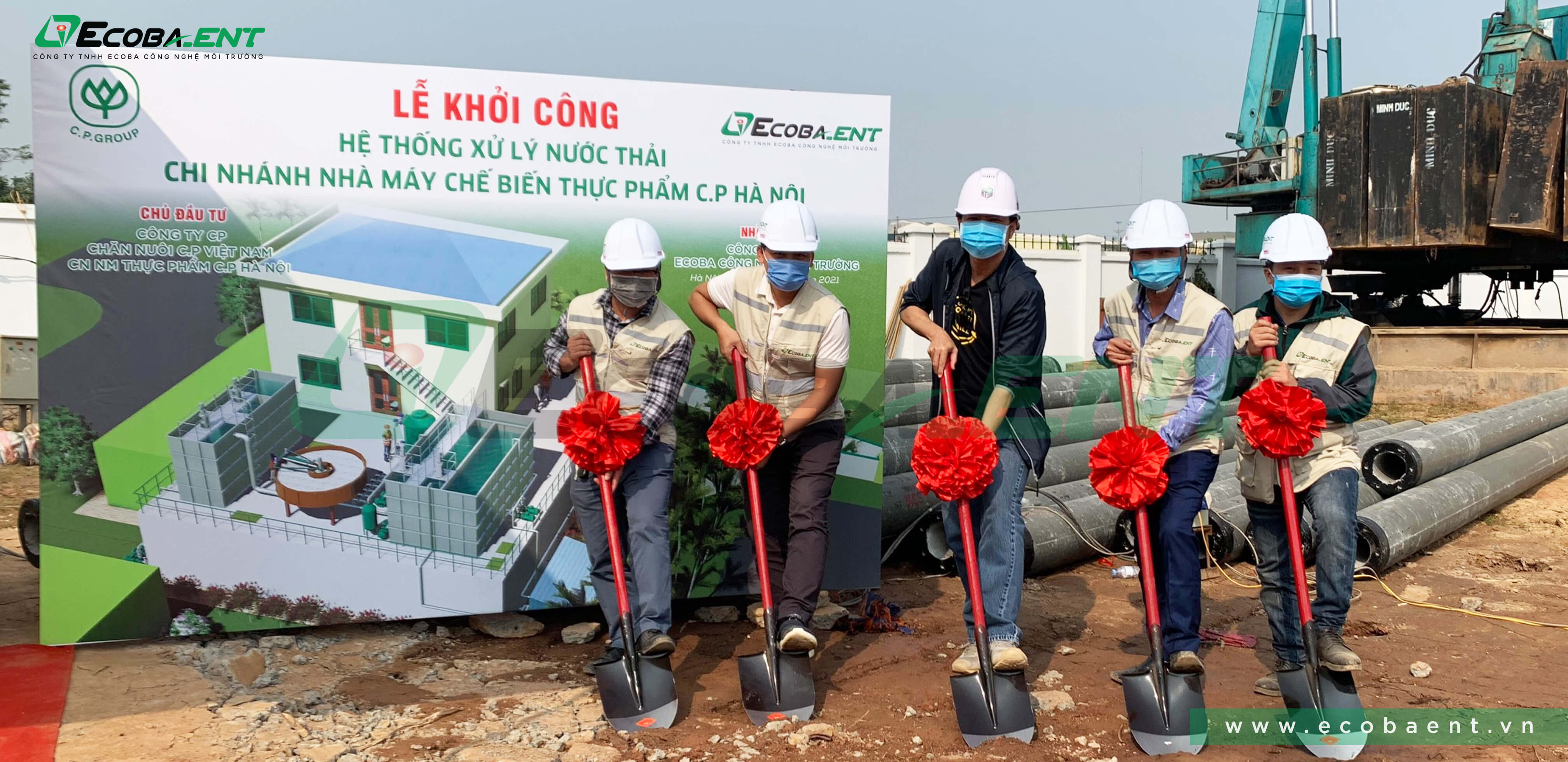 Lễ khởi công trạm xử lý nước thải nhà máy chế biến thực phẩm C.P Hà Nội