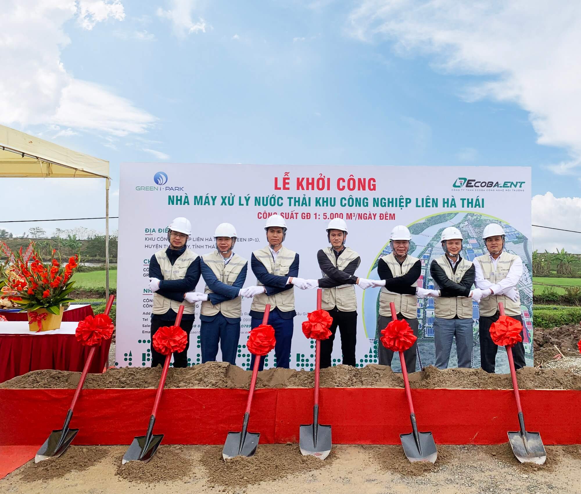 Lễ khởi công Nhà máy xử lý nước thải KCN Liên Hà Thái