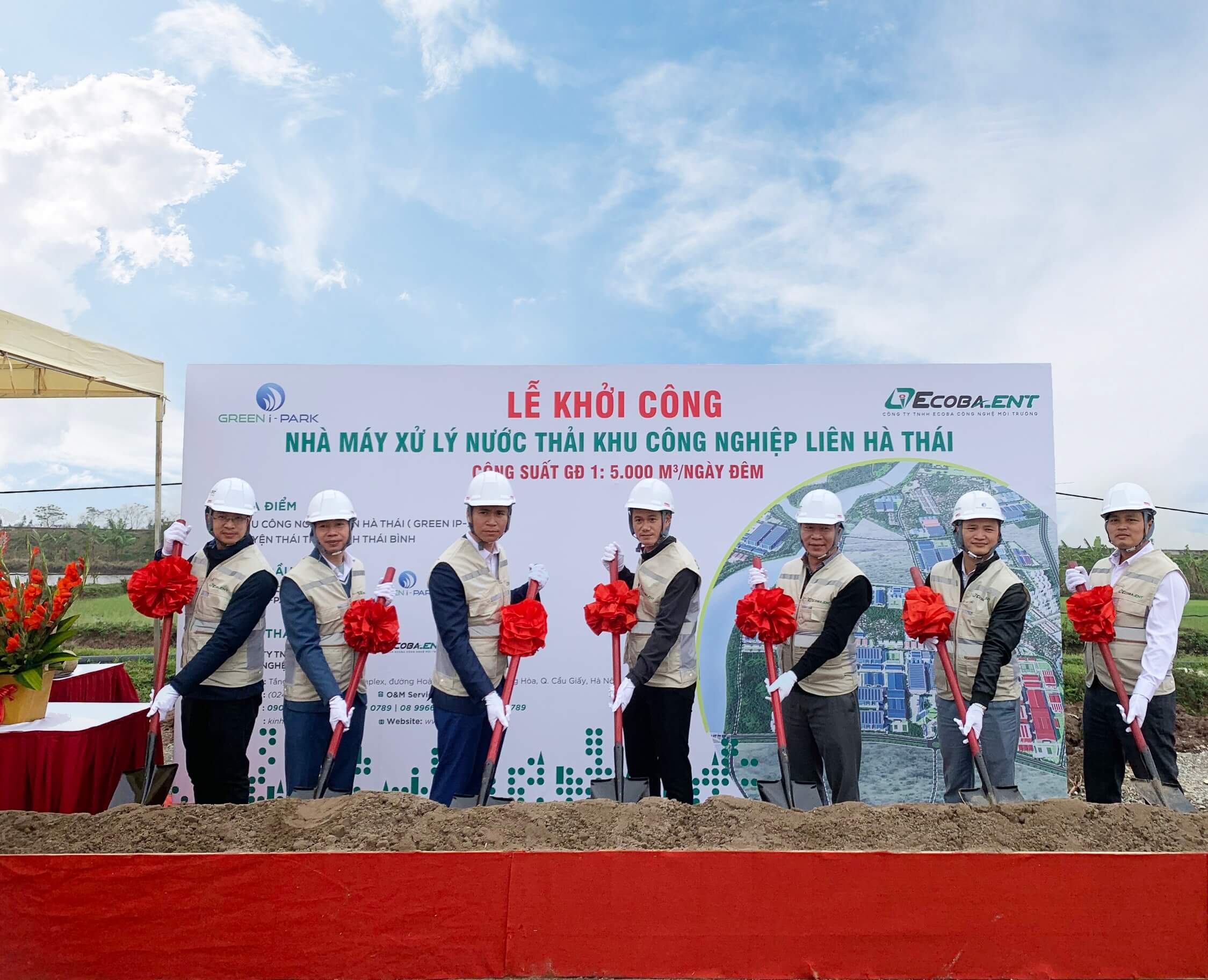 Lễ khởi công Nhà máy xử lý nước thải KCN Liên Hà Thái