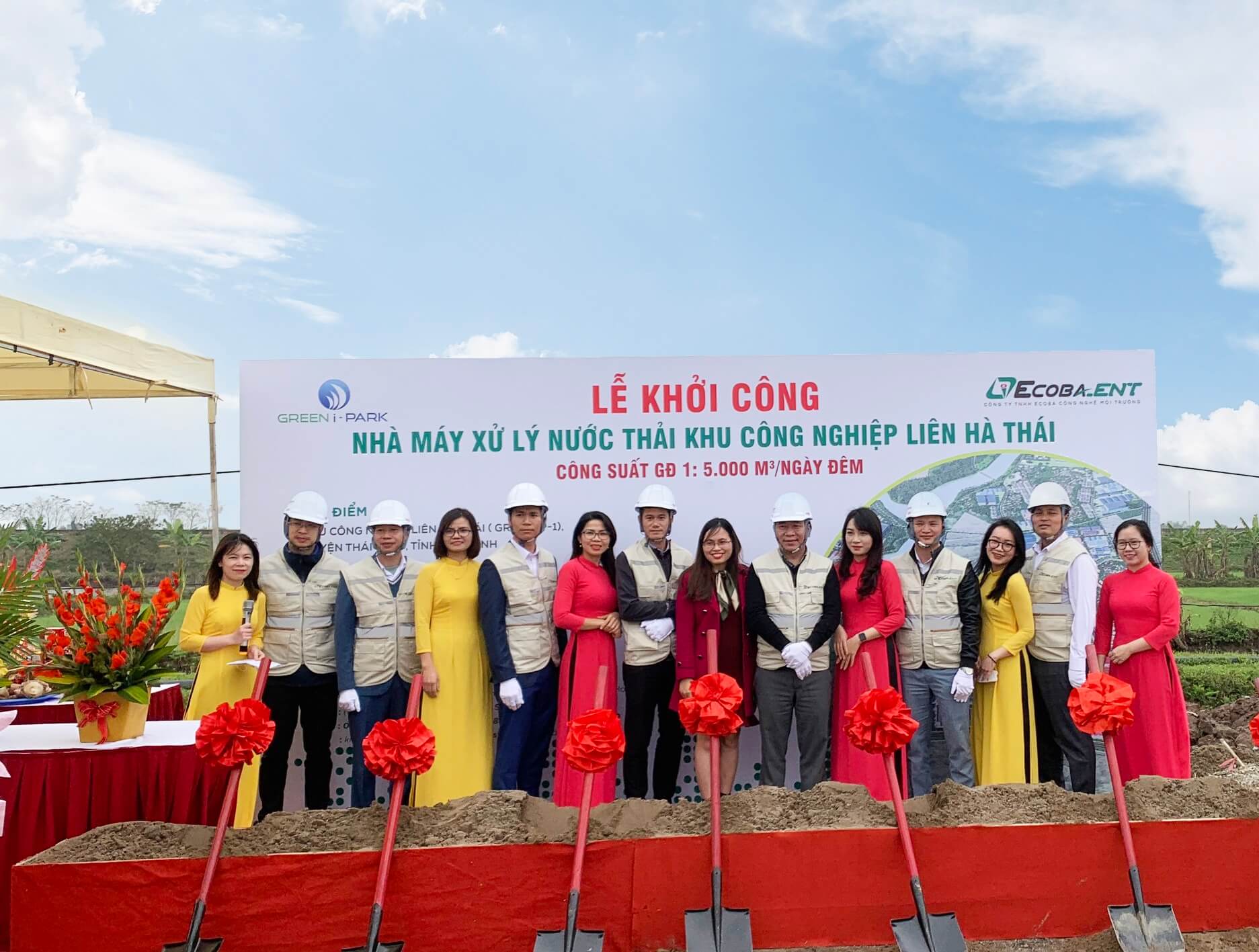 Lễ khởi công Nhà máy xử lý nước thải KCN Liên Hà Thái
