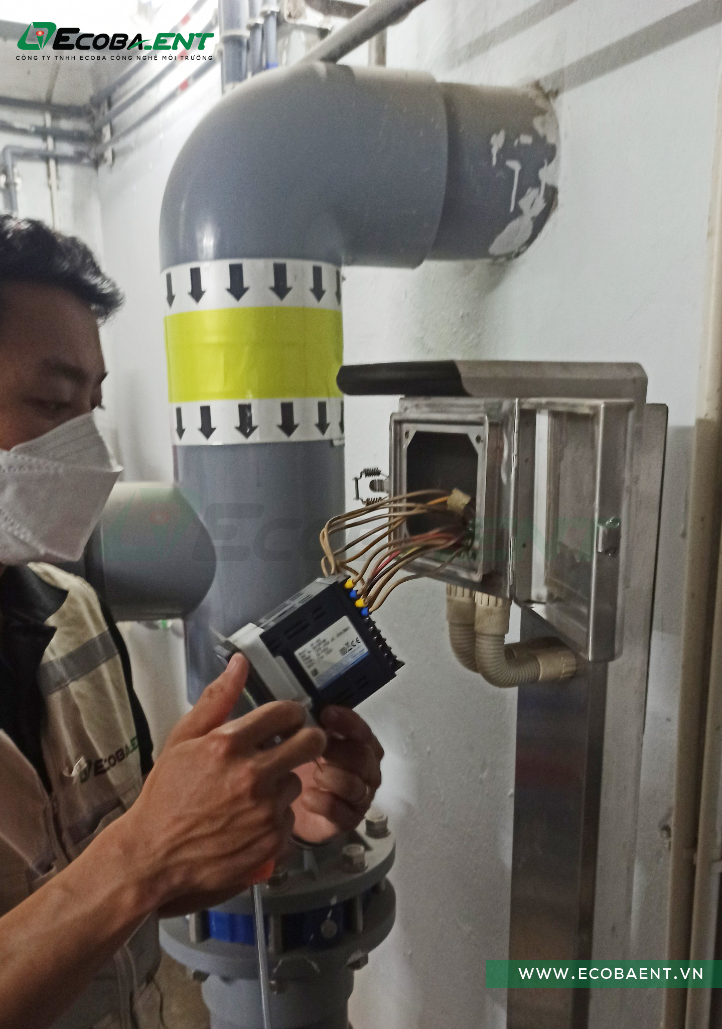 Ecoba ENT kiểm tra định kỳ trạm xử lý nước thải KĐT mới Sài Đồng No15 No16
