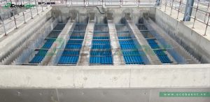 Hệ thống máng lọc nhà máy nước sạch KCN Nam Sơn