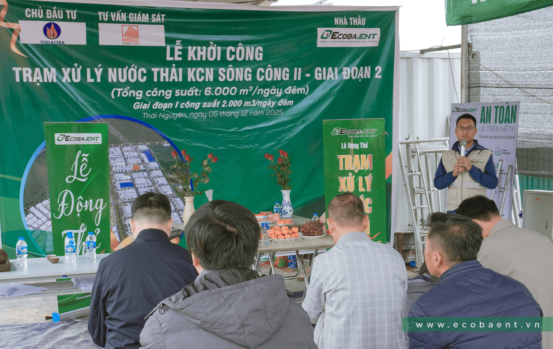 Ông Vũ Đức Cảnh - Giám đốc dự án Ecoba ENT khoi-cong-tram-xu-ly-nuoc-thai-kcn-song-cong-ii-4