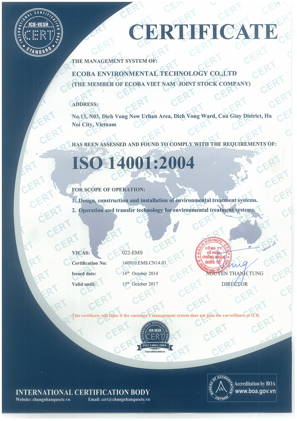 ecoba iso 14001 2004