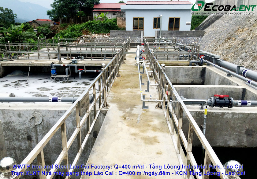 The wastewater treatment plant for Lao Cai Iron and Steel Factory
