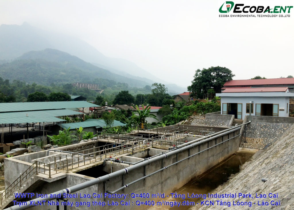 The wastewater treatment plant for Lao Cai Iron and Steel Factory