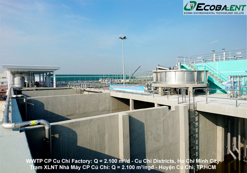The wastewater treatment plant for C.P Cu Chi Food Processing Factory