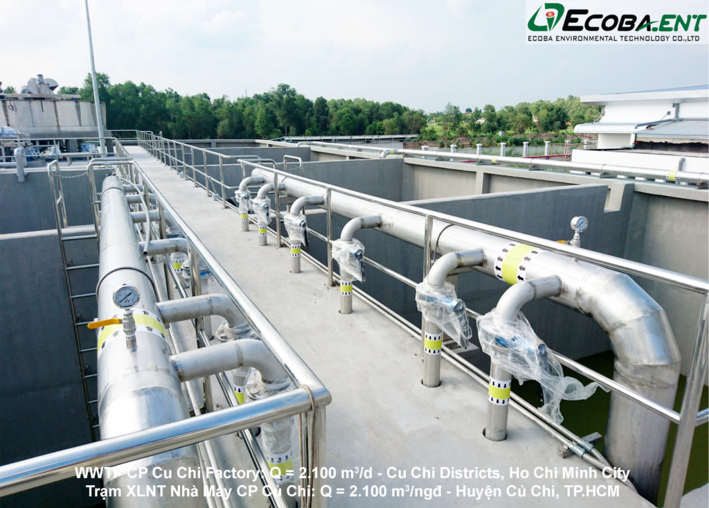 The wastewater treatment plant for C.P Cu Chi Food Processing Factory