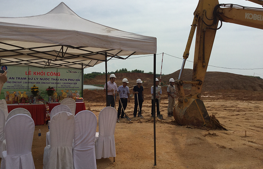 Khởi công nhà máy xử lý nước thải KCN Phú Hà 3