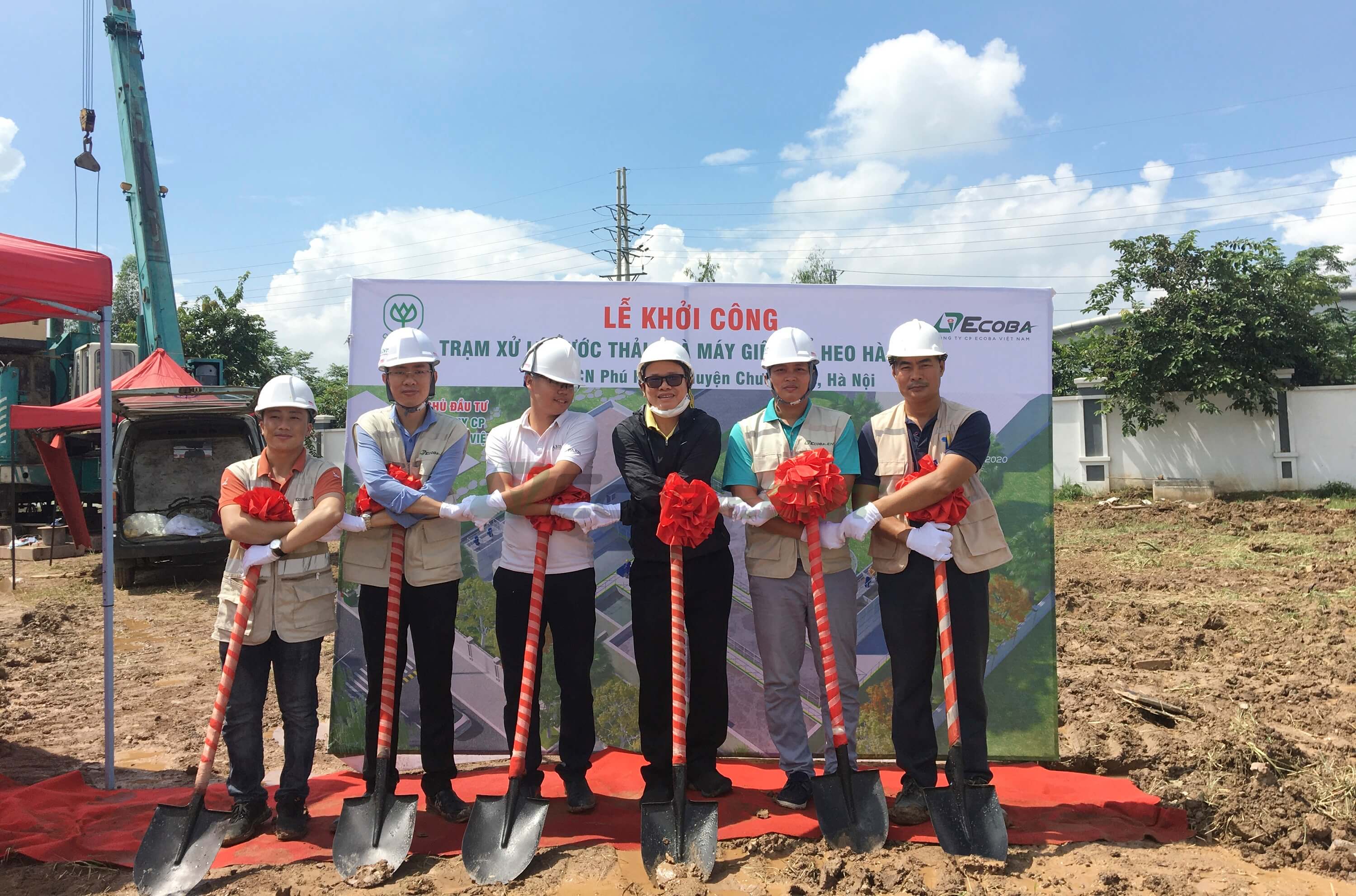 Khởi công trạm xử lý nước thải nhà máy giết mổ heo Hà Nội Khởi công trạm xử lý nước thải nhà máy giết mổ heo Hà Nội 2