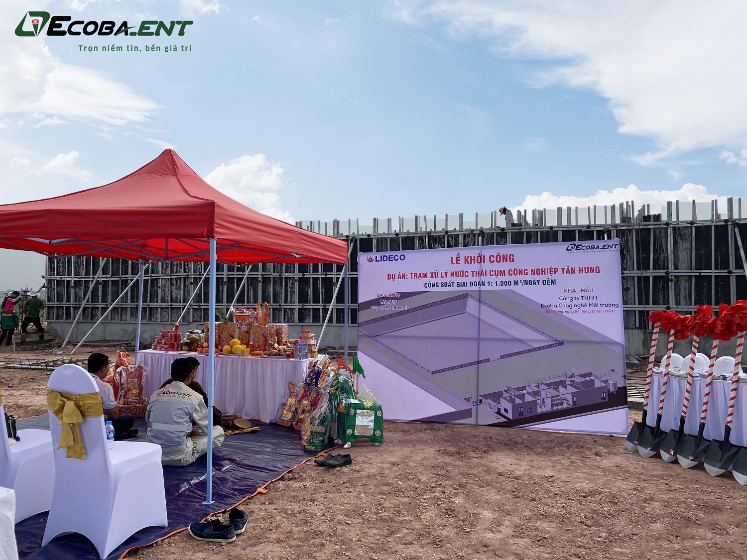 Lễ khởi công tại cụm công nghiệp Tân Hưng cụm công nghiệp Tân Hưng