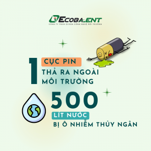 Cùng Ecoba ENT bảo vệ môi trường từ hoạt động thu gom pin cũ