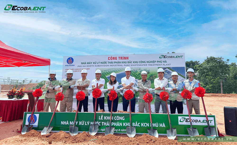 Wastewater treatment in the north subvision of Phu Ha industrial park