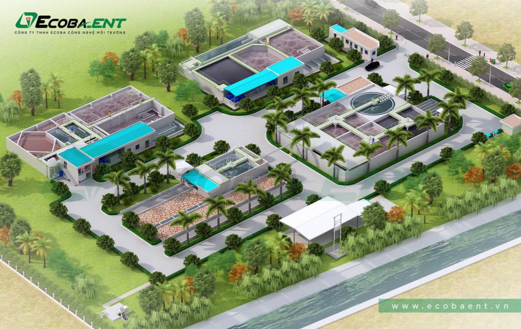 The centralized wastewater treatment plant for Pho Noi A industrial park