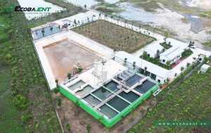 Toàn cảnh Nhà máy xử lý nước thải CCN Lê Hồ sau khi hoàn thiện
